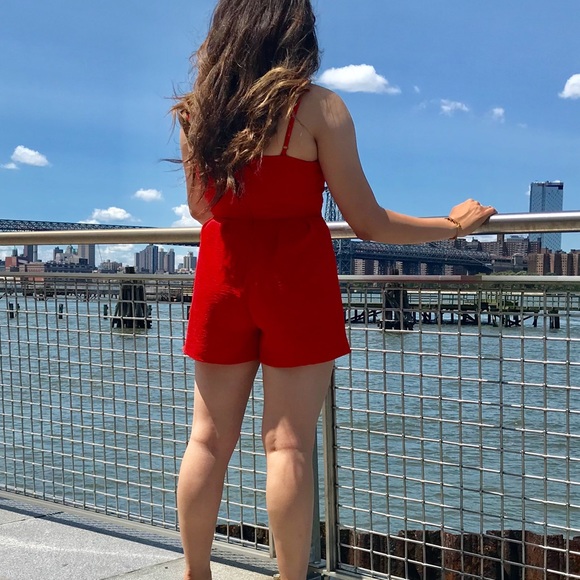 Romper Red Short - Picture 6 of 7